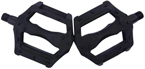 Mountain Bike Pedal : SLL- 1 Pair Portable Mountain Bike Bicycle Pedals Plastic Big Foot Road Bike Double Pedals Bicycle Bike Parts(Black) practical