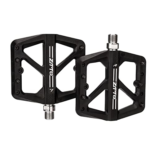 Mountain Bike Pedal : SM SunniMix 1 Pair MTB Bearings Pedals Mountain Bike Pedals Platform Nylon Du Tremolin Folding Bicycle Flat Pedals Pedals Non-Slip Pedals Replacement - Black