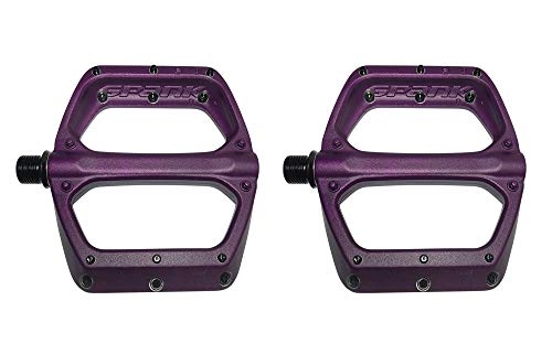 Mountain Bike Pedal : Spank Spoon DC Flat Pedals for Mountain Bike / E-Bike / Cycle Unisex Adult, Purple