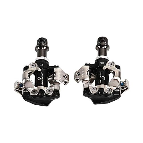 Mountain Bike Pedal : SPLLEADER Mountain Non-Slip Bike Pedals Cycling Ultralight Aluminium Alloy Compatible With Shimano SPD Cleats(Not Included) Bike Accessor