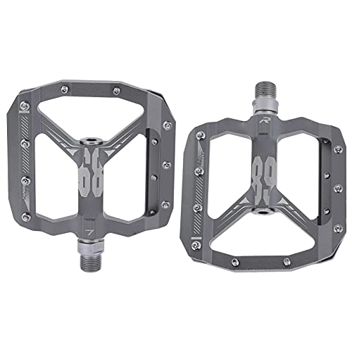 Mountain Bike Pedal : SPYMINNPOO 2pcs Bike Pedals, Sealed DU Bearing Mountain Bike Pedals with Anti-Skid Nails Lightweight Bicycle Platform Pedals for Most Bikes (grey)