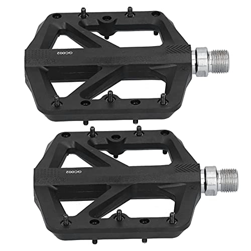 Mountain Bike Pedal : Surebuy Mountain Bike Pedals, Nylon Fiber Bearing Bike Pedals General Thread Specifications Widened Tread for Most Mountain Bikes and Road Bikes