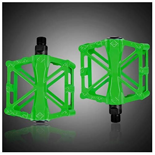 Mountain Bike Pedal : SYLTL Bike Pedals, Mountain Bike Pedals Bicycle Accessories Non-slip Ultralight 1 Pair Road Bike Hybrid Pedals, Green