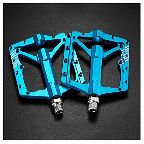 Mountain Bike Pedal : SYLTL Mountain Bike Pedals, Bicycle Cycling Pedals Aluminum Alloy Riding Accessories 1 Pair Ultralight Road Bike Hybrid Pedals, Blue