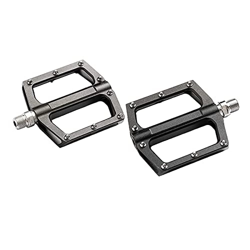 Mountain Bike Pedal : T TOOYFUL Bicycle Pedals, Mountain Bike Pedals, Suitable for MTB BMX Pedals, Non-Slip Pedals 9 / 16 Inch Spindle Road Bicycle Pedal Bicycle Platform Pedals - Black, 98x92x16mm