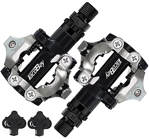 Mountain Bike Pedal : Tacobey M520 Clipless SPD Bicycle Cycling Pedals With Cleats