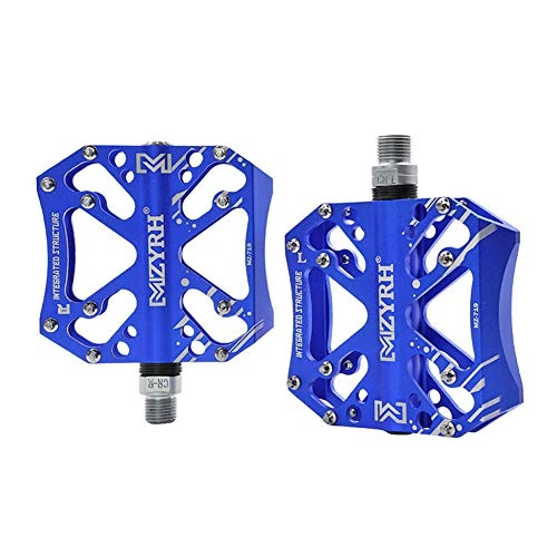 Mountain Bike Pedal : TANCEQI Mountain Bicycle Pedals Universal 9 / 16-Inch Lightweight Non-Slip Aluminum Platform Pedal Ultra Sealed Bearing for Road Mountain BMX MTB Bicycle, Blue