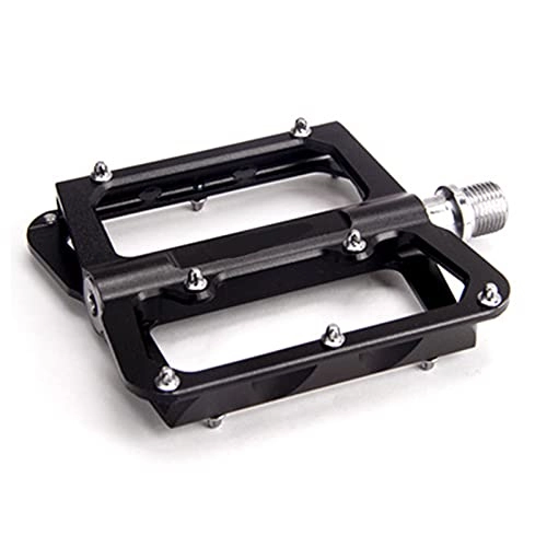 Mountain Bike Pedal : TAOMIAO Bike Pedals, Riding Pedals, Aluminum Antiskid Durable Bicycle Cycling Pedals, Bicycle Accessories, for Mountain Bike MTB, 1 Pair, Black