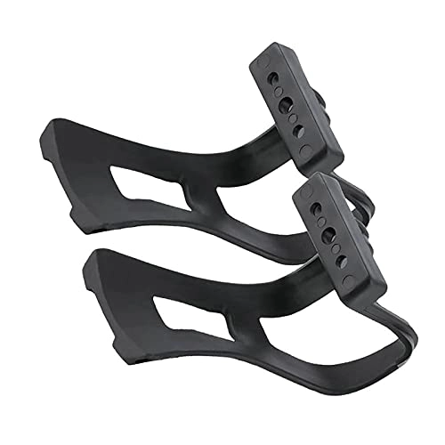Mountain Bike Pedal : TAOMIAO Pedal Toe Clips Cage, Bicycle Foot Cover, Indoor Exercise Indoor Bike Pedal Adapters, Bicycle Accessories, Black, 2Sets