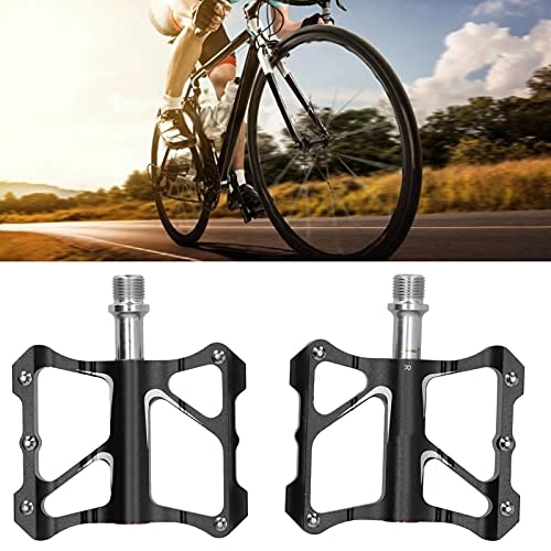 Mountain Bike Pedal : Tenpac Bike Pedals, Lightweight Bicycle Flat Pedals Mountain Bike Pedals Aluminum Alloy Bicycle Pedals Non‑Slip for Folding Bikes for Mountain Bikes for Road Bikes