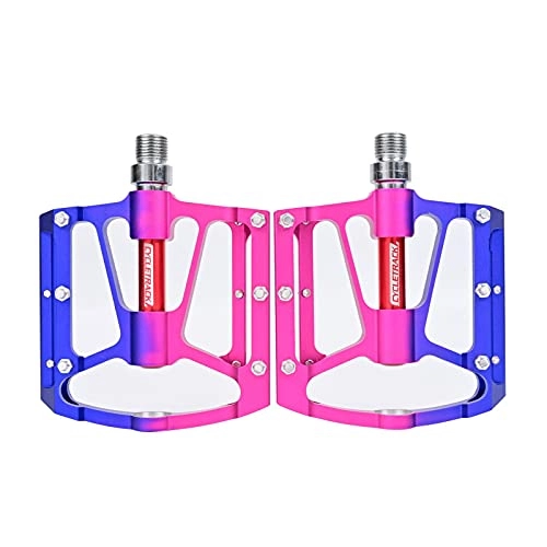 Mountain Bike Pedal : teyiwei 1 Pair Mountain Bike Pedals Ultralight Bicycle Pedal Anti-Slip MTB Bike Pedal Aluminium Alloy CNC Milled 3 Bearing Anodizing Bicycle Pedals Riding Accessories for Road Bike (Gradients)