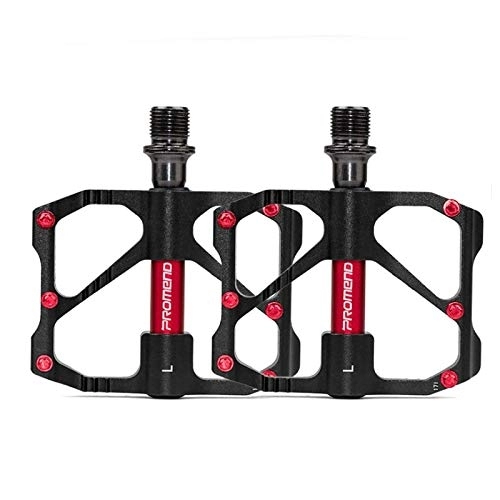 Mountain Bike Pedal : TITST Mountain Bike Pedals Cycles Non-Slip Durable Bicycle Ultralight Aluminum Alloy Flat Bearing Pedals For Cycling black