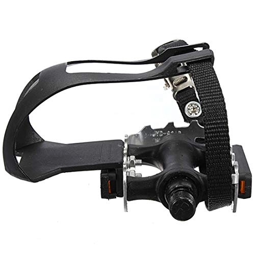 Mountain Bike Pedal : TLBBJ Bicycle pedal 2 x Ultra Light mountain bike loop pedal pedal hook with basket strap + pedals accesorios mtb Durable parts