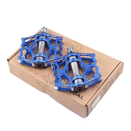 Mountain Bike Pedal : Toddmomy 1 Pair mtb flat pedals cleats pedal aluminum bike pedals bike pedals with straps mountain bike pedals cycle bike clips platform pedals pedialax pedals bearing Component light