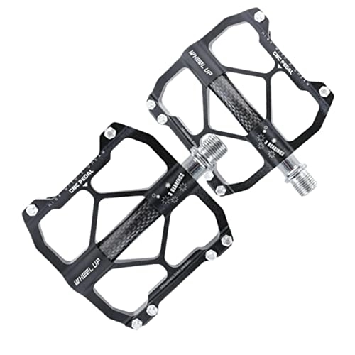 Mountain Bike Pedal : Toddmomy 1pair Bike Replacement Cycle Pedals Footrest Mountain Pedals Folding Bike Pedals Para Bicicleta Pedialax Bike Foot Pedal Black Bike Pedals Pedalboard Mountain Bike To Rotate
