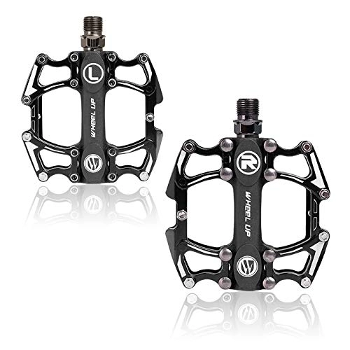 Mountain Bike Pedal : Topchances 2Pcs Bike Pedals, 9 / 16" Anti-slip Mountain Bike Pedals, Durable Sealed Bearing Axle, Stable Bicycle Pedal for Folding Bike Road Bicycle