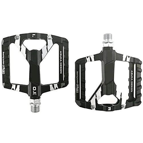 Mountain Bike Pedal : TOSSPER Mtb Bicycle Platform Flat Pedal Bicycle Pedals Aluminum Pedals for Wear-resistant Pedal Spindle