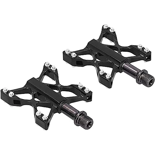 Mountain Bike Pedal : Toys Games Bike Pedal Bicycle Flat Pedals ，Lightweight Aluminum Alloy Bicycle Accessories With Strong Grip For Mountain Road Bike ，2Pcs