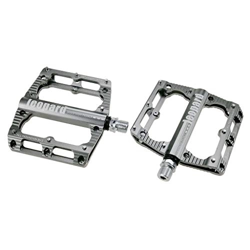 Mountain Bike Pedal : TTBDY Mountain Bike Pedals, 9 / 16 Mountain Bicycle Pedals Platform, Sealed Bearings Strong and Sturdy Alloy Bicycle Flat Pedals, Gray