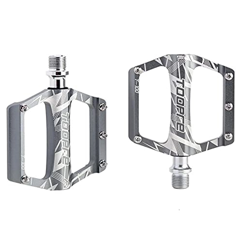 Mountain Bike Pedal : TTGE Fixie Bike Pedals Aluminum Alloy MTB Mountain Road Bicycle Platform Flat Pedals Cycling Parts Accessories
