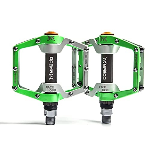 Mountain Bike Pedal : TTGE Flat Bike Pedals MTB Road1 Pair of Bearings Bicycle Pedals Mountain Bike Pedals Wide Platform Pedales Bicicleta Accessories Part