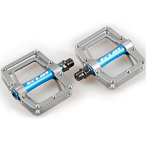 Mountain Bike Pedal : TTZHJIN Bike Pedals Bicycle Pedals Structural Safety Flexible Anode Paint Super Light Aluminum Alloy Chrome Molybdenum Spindle Bearing 14Mm Screw, Grey-11.1×9.6cm