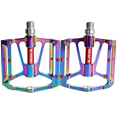 Mountain Bike Pedal : TTZHJIN Bike Pedals Bicycle Pedals Universal Variety Of Colors Aluminum Alloy Chromium Molybdenum Steel Shaft Non-Slip Super Light, F-123×101mm