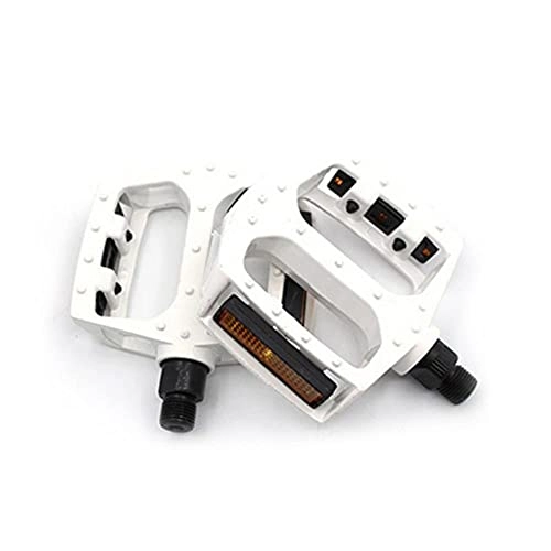 Mountain Bike Pedal : UKKD Bicycle Pedals Mtb Bmx Bicycle Pedals Fixed Gear Foot Pegs Outdoor Riding Sport Durable Pedal Crank Mtb Road Bike Cycling Pedals-White