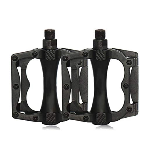 Mountain Bike Pedal : Ultra-light Bicycle Pedal Non-slip Durable Aluminum Alloy Material Mountain Bike Bicycle Pedal Bicycle Spare Parts Black