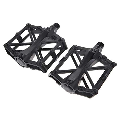 Mountain Bike Pedal : Universal Bicycle Accessories Ultra-Light Mountain Bike Pedals Aluminium Alloy Professional Cycling Treadle Bicycle Platform (Color : A)