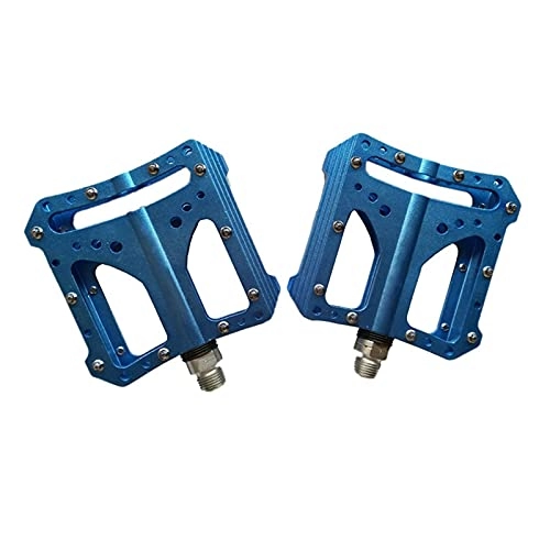 Mountain Bike Pedal : Universal Bicycle Pedals, Adult 2 Bearing Metal Aluminum Non-Slip Waterproof Curved bicycle pedal, for Road Mountain BMX MTB Bike, 1 pair