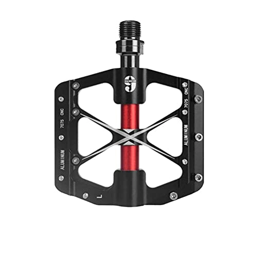 Mountain Bike Pedal : Urisgo MTB Pedals, 1 Pair Colorful Aluminum Alloy Anti-slip Mountain Bike Pedals Ultra Strong Bearing for Road Bike