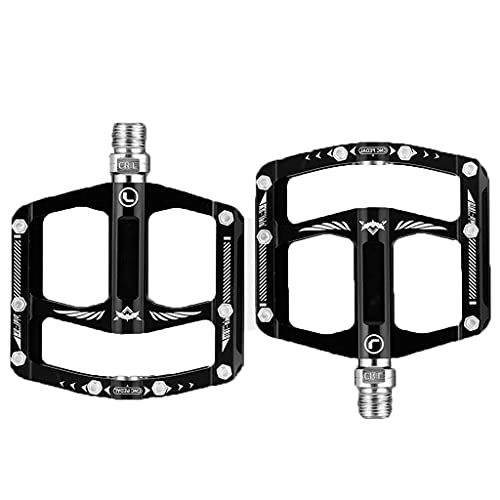 Mountain Bike Pedal : URJEKQ Mountain bike pedals, bike pedals with Cleats Aluminum Alloy Cycling Pedals for Mountain Bike BMX and Folding Bike