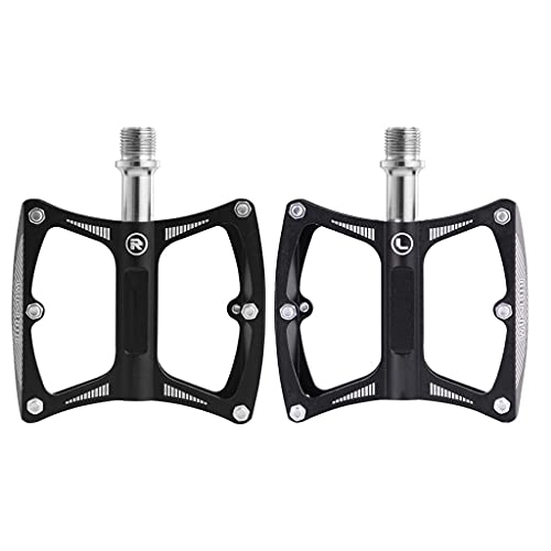 Mountain Bike Pedal : URJEKQ Mountain bike pedals, with Cleats Aluminum Alloy Cycling Pedals for Road Mountain Bike BMX