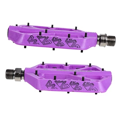 Mountain Bike Pedal : Veemoon 1 Pair Bicycle Pedal Bike Treadle Pedal Accessories Bike Pedals Mountain Bike Adult Se Bike Accessories Cycling Treadle Bicycles Mtb Pedals Travel Component Universal Nylon Purple