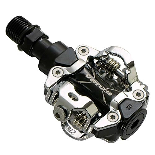 Mountain Bike Pedal : Venzo Shimano SPD Compatible Mountain Bike Sealed Pedals With Cleats