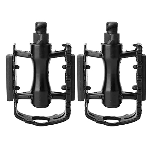 Mountain Bike Pedal : VERMOUTH 1 Pair Black Aluminium Alloy Mountain Road Bike Lightweight Pedals Bicycle Replacement Parts