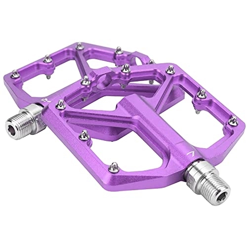 Mountain Bike Pedal : VGBEY Bicycle Pedals, 1 Pair ZTTO Mountain Bike Pedals Aluminium Alloy Non‑Slip Bicycle Platform Flat Pedals(purple) Bicycles and accessories Riding