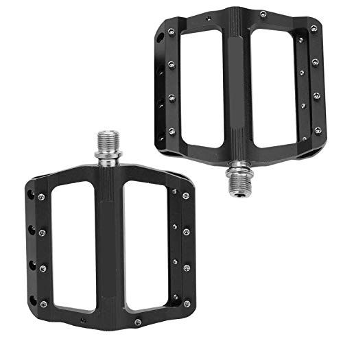 Mountain Bike Pedal : VGEBY MTB Pedals, JT02 Aluminum Alloy Mountain Bike Pedals CNC Lightweight Flat Bicycle Pedal Sets for Road Mountain MTB Bike (black) Bicycles And Spare Parts