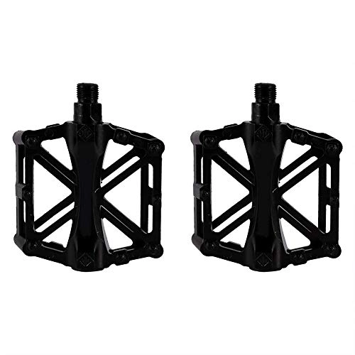 Mountain Bike Pedal : VGEBY1 1 Pair Bicycle Pedals, Aluminium Alloy Bike Flat Pedals Cycling Platform Pedals for Road Mountain Bike(Black)