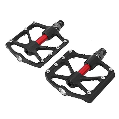 Mountain Bike Pedal : VGEBY1 Mountain Bike Pedals, Aluminum Alloy 3 Sealed Bearing Bike Pedals 9 / 16" Screw Wide Platform with Hexagon Wrench(Black)