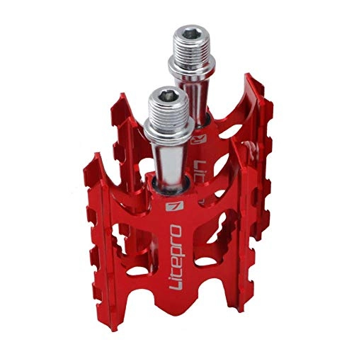Mountain Bike Pedal : Voghtic Mountain Bike Pedals, K3 Road Folding Bicycle Ultralight Aluminum Alloy DU Bearing Pedal, Non-Slip Pedals for Bicycle Cycling MTB