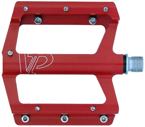 Mountain Bike Pedal : VP Components Downhill or Freeride Mountain Bike Pedals (9 / 16-Inch, Red)