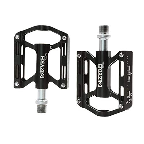 Mountain Bike Pedal : Wakauto Mountain Bike Pedals, 1 Pair of Aluminium Alloy Bike Bearings Foldable Bicycle Riding Accessories Bicycle Pedal Accessories Black