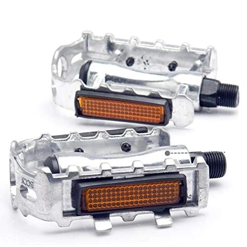 Mountain Bike Pedal : WANGDANA Achieving Bicycle Pedals 4-Color Polychrome Aluminum Alloy Pedals For Ultra-Light Highway Mountain Bicycle Pedals, Silver