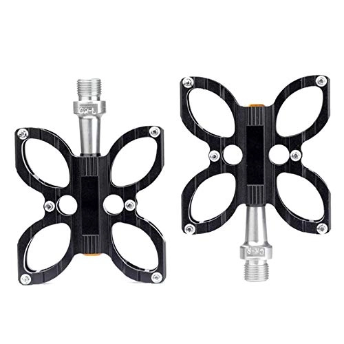 Mountain Bike Pedal : WANGDANA Bicycle Fixed Gear Mountain Bike Flat Pedal Platform Pedal Bicycle Mtb Bicycle Parts 6-Color Ultra-Light 275G Parts Black
