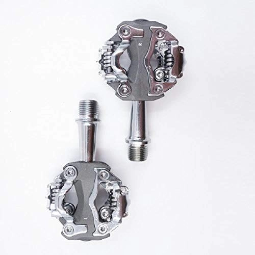 Mountain Bike Pedal : WANGDANA Bicycle Pedal Spd Pedal Mtb Mountain Bicycle Self-Locking Pedal Aluminum Alloy Bicycle Accessories Gray