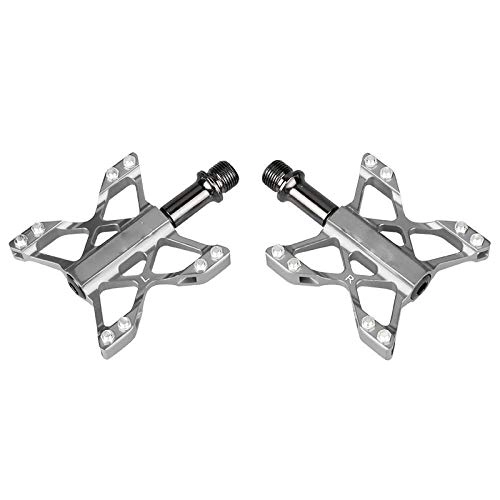 Mountain Bike Pedal : WANGDANA Mtb Pedal Fittings Of Cnc Steel Sealed Bearing For Bicycle Pedal Clamp On Mountain Bicycle Highway Light Grey