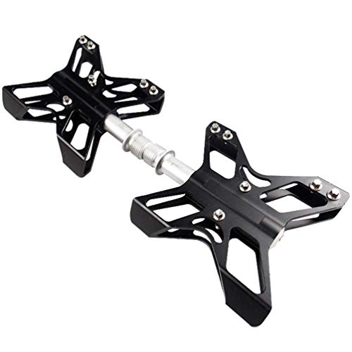Mountain Bike Pedal : WANGLXFC Durable Mountain Bike Pedals, High-Strength Non-Slip Aluminum Alloy Bicycle Pedals Surface For Road BMX MTB Fixie Bikes Cozy