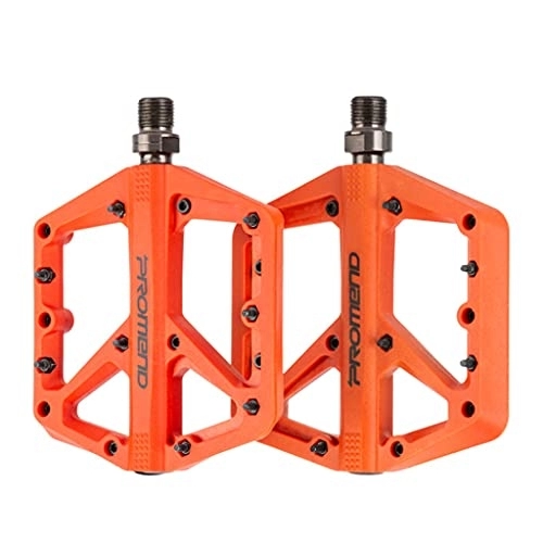 Mountain Bike Pedal : WE-WHLL Lightweight Universal Mountain Bike Pedals for BMX Road MTB Bicycle-Orange